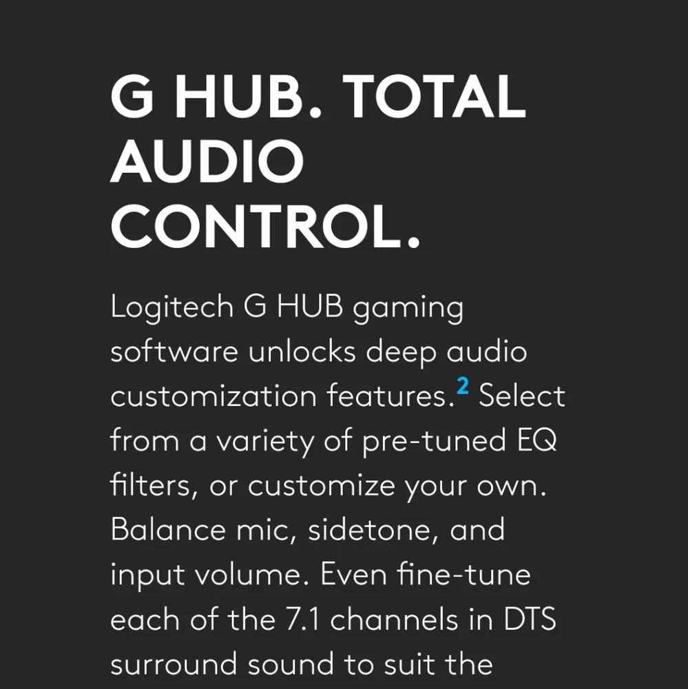 G935 WIRELESS 7.1 SURROUND LIGHTSYNC GAMING HEADSET